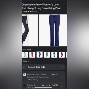 Cherokee Scrub Pants